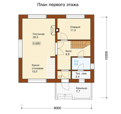 Проекты домов 6 6 из блоков
