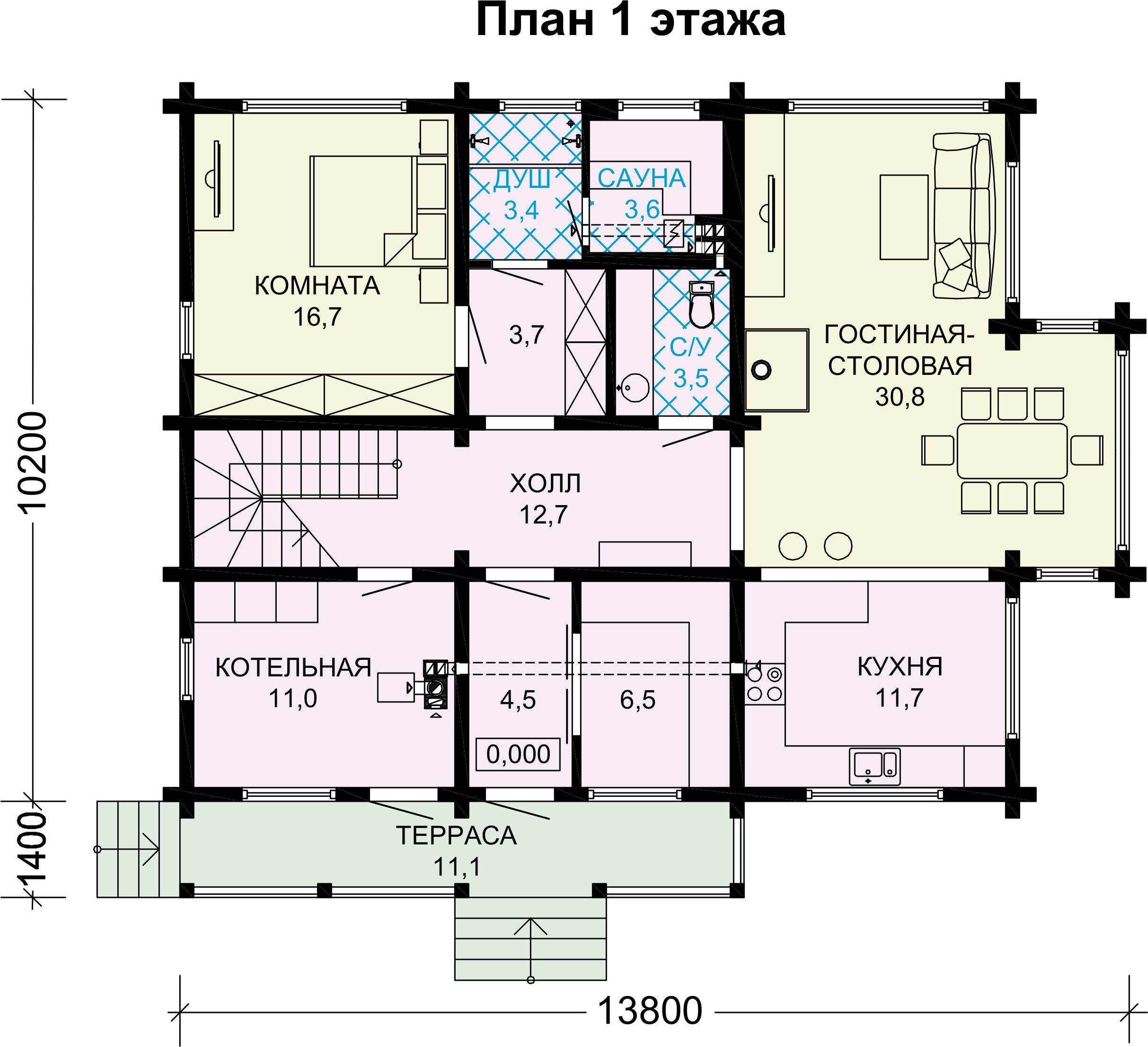 Балкон на плане этажа