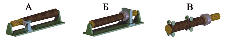 Типы станков для оцилиндровки бревен
