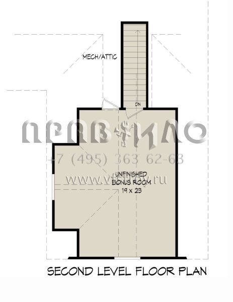 Проект одноэтажного дома с гаражом на две машины в американском стиле S5-214 (940-00915)