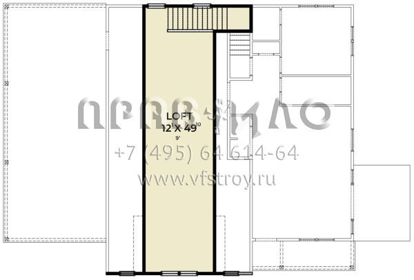Проект двухэтажного дома с гаражом на две машины в стиле БарнХаус S5-141 (2464-00117)