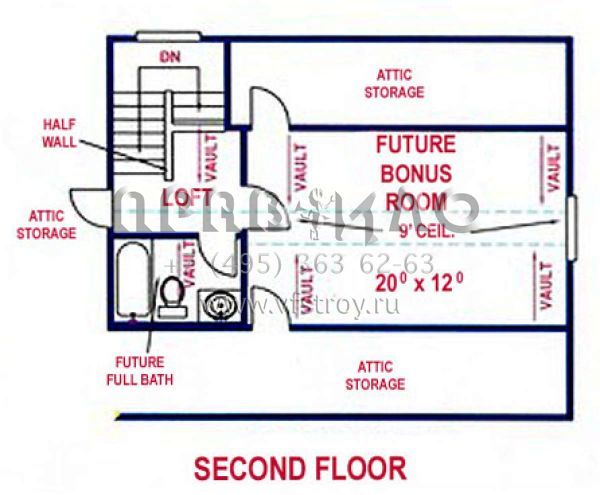 Проект одноэтажного дома с гаражом на две машины в стиле Ранчо S5-175 (4766-00126)