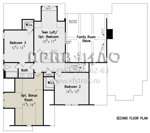 Проект двухэтажного дома с гаражом на две машины в английском стиле S5-258 (8594-00144)
