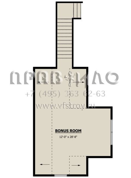 Проект одноэтажного дома с гаражом на две машины в американском стиле S5-246 (1958-00002)