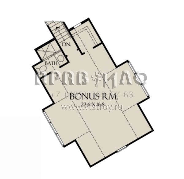 Проект одноэтажного дома с гаражом на две машины в стиле Ранчо S5-332 (2865-00172)