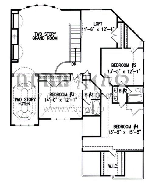Проект двухэтажного дома с гаражом на три и более машин в современном стиле S5-361 (699-00003)