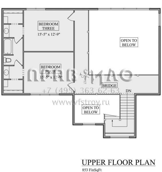 Проект двухэтажного дома с гаражом на три и более машин в современном стиле S5-324 (5631-00188)