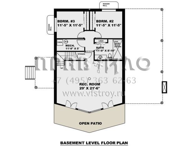 Проект двухэтажного дома без гаража в стиле Шале S5-279 (039-00732)
