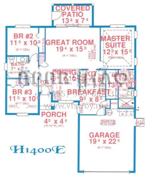 Проект одноэтажного дома с гаражом на две машины в современном стиле S5-130 (4766-00154)