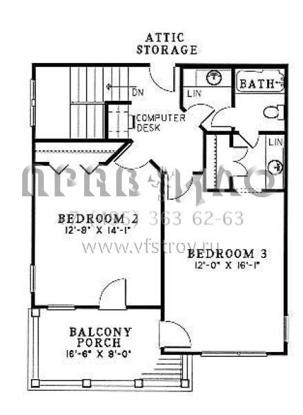 Проект двухэтажного дома с гаражом на две машины в стиле Ранчо S5-179 (110-00375)