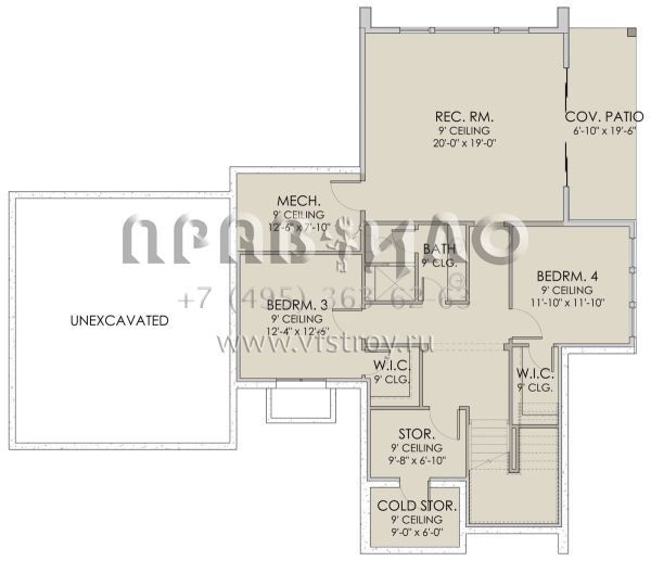 Проект двухэтажного дома с гаражом на две машины в современном стиле S5-240 (6422-00052)