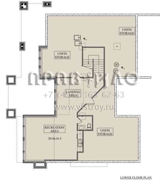 Проект двухэтажного дома с гаражом на три и более машин в современном стиле S5-347 (5631-00197)