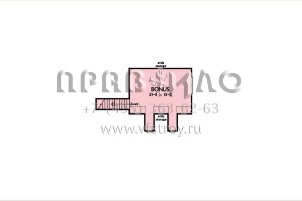 Проект одноэтажного дома с гаражом на две машины в стиле Ранчо S5-176 (2865-00380)