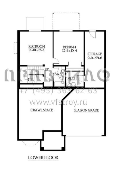 Проект двухэтажного дома с гаражом на три и более машин в скандинавском стиле S5-322 (341-00203)