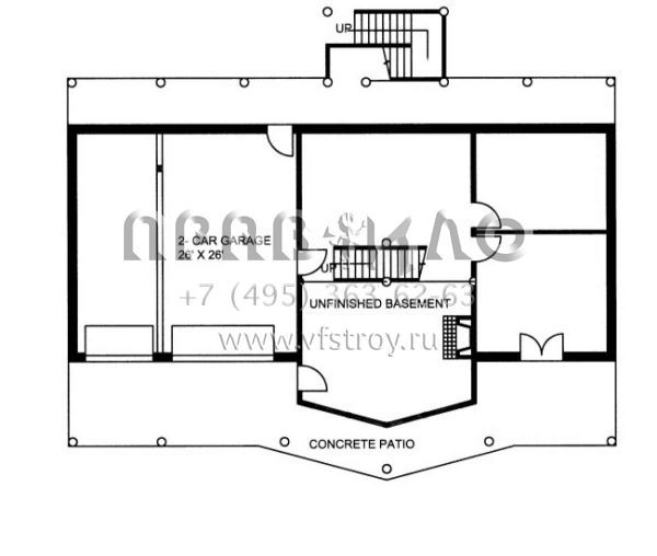 Проект двухэтажного дома с гаражом на две машины в скандинавском стиле S5-243 (039-00530)