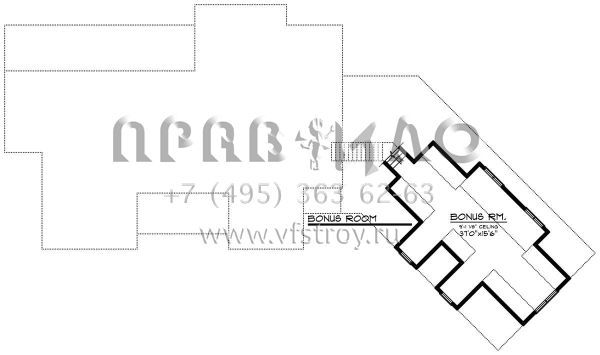Проект одноэтажного дома с гаражом на три и более машин в американском стиле S5-211 (1020-00096)