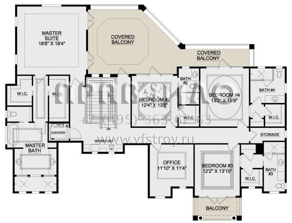 Проект двухэтажного дома с гаражом на три и более машин в прибрежном стиле S5-474 (207-00099)