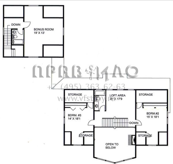 Проект двухэтажного дома с гаражом на две машины в скандинавском стиле S5-382 (039-00663)