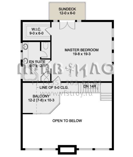 Проект двухэтажного дома без гаража в стиле Шале S5-178 (2699-00005)