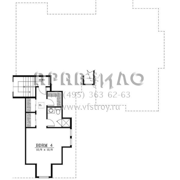 Проект двухэтажного дома с гаражом на две машины в стиле Ранчо S5-189 (692-00202)