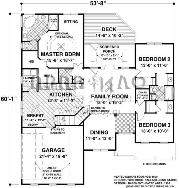 Проект двухэтажного дома с гаражом на две машины в американском стиле S5-167 (036-00227)