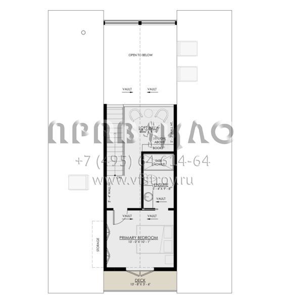 Проект двухэтажного дома без гаража в стиле Дом-шалаш S5-129 (8937-00018)