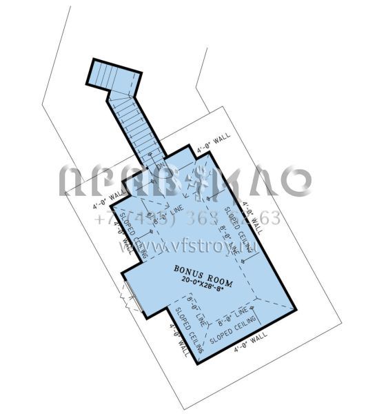 Проект одноэтажного дома с гаражом на три и более машин в английском стиле S5-447 (8318-00384)