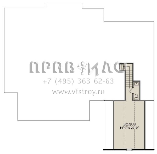 Проект одноэтажного дома с гаражом на две машины в стиле Особняк S5-226 (6849-00096)