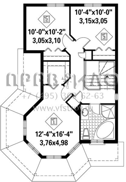 Проект двухэтажного дома без гаража в английском стиле S5-130 (6146-00242)