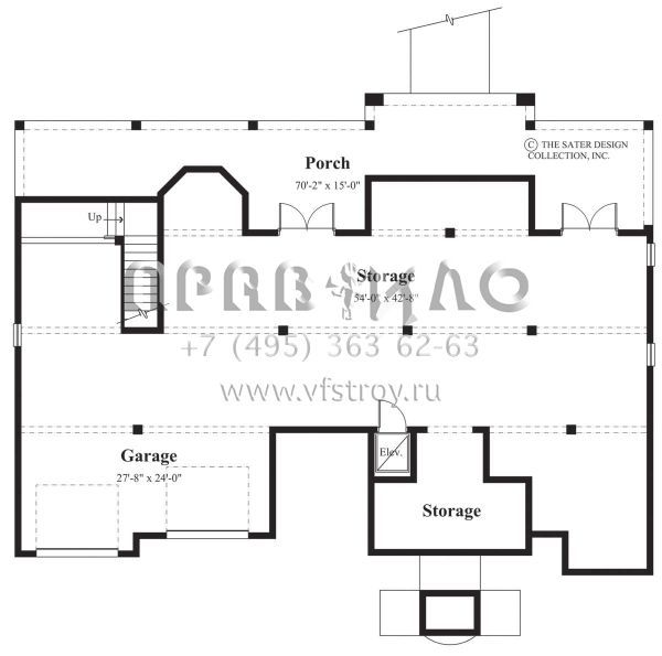 Проект двухэтажного дома с гаражом на две машины в американском стиле S5-226 (8436-00065)