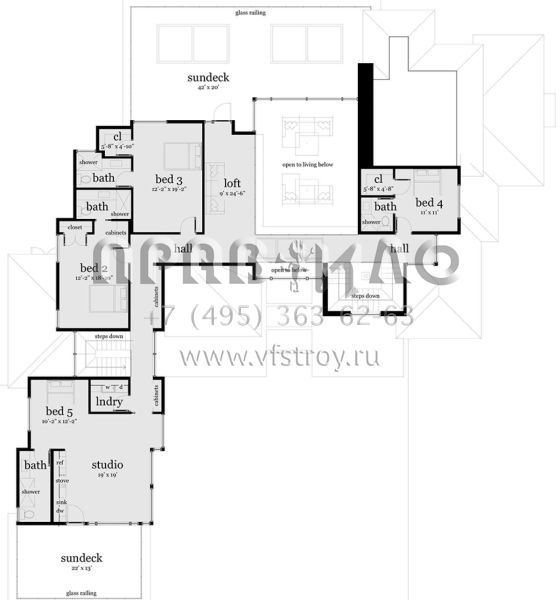 Роскошная вилла в стиле хай-тек S5-480 (028-00067)