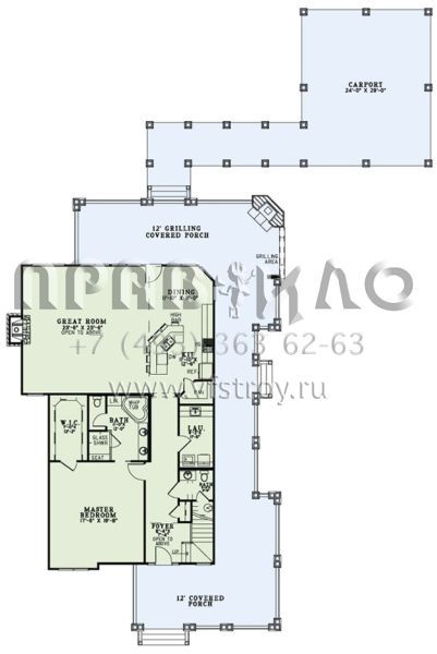 Проект двухэтажного дома с гаражом на две машины в стиле Шале S5-267 (110-01013)