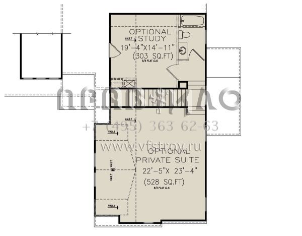 Проект одноэтажного дома с гаражом на две машины в современном стиле S5-164 (699-00286)