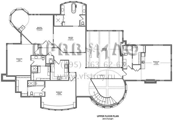 Проект двухэтажного дома с гаражом на три и более машин в английском стиле S5-547 (5631-00096)