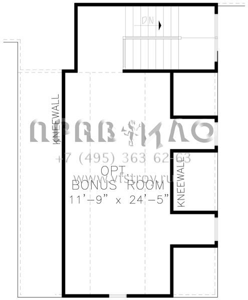 Проект одноэтажного дома с гаражом на две машины в современном стиле S5-207 (699-00110)