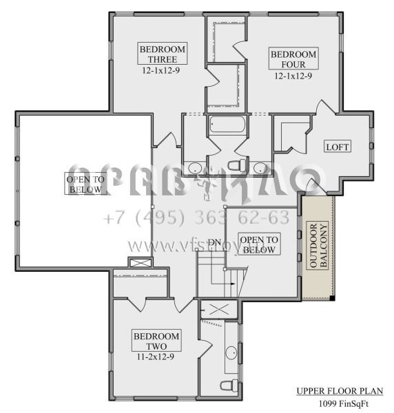 Проект двухэтажного дома с гаражом на три и более машин в скандинавском стиле S5-307 (5631-00115)