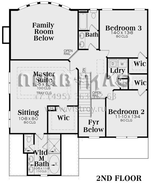 Проект двухэтажного дома с гаражом на две машины в американском стиле S5-233 (009-00102)