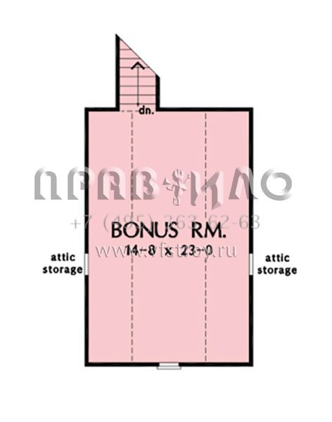 Проект одноэтажного дома с гаражом на две машины в стиле Ранчо S5-181 (2865-00285)