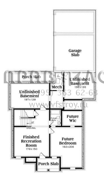 Проект трехэтажного дома с гаражом на три и более машин в английском стиле S5-409 (009-00205)
