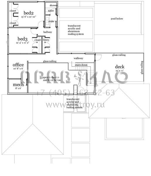 Проект двухэтажного дома с гаражом на две машины в современном стиле S5-228 (028-00072)