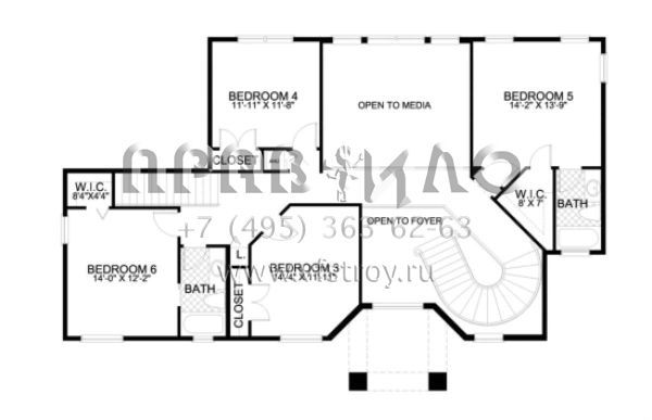 Проект двухэтажного дома с гаражом на три и более машин в прибрежном стиле S5-368 (168-00046)