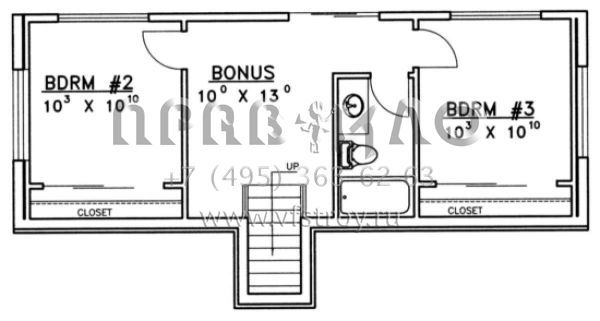 Проект одноэтажного дома с гаражом на две машины в стиле Ранчо S5-184 (039-00240)