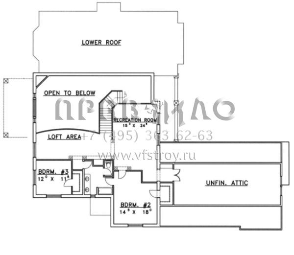 Проект двухэтажного дома с гаражом на три и более машин в скандинавском стиле S5-432 (039-00180)