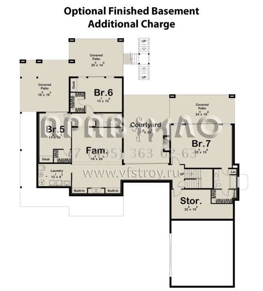 Проект двухэтажного дома с гаражом на две машины в современном стиле S5-380 (963-00798)
