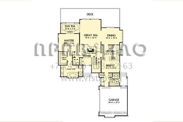 Проект двухэтажного дома с гаражом на две машины в современном стиле S5-255 (2865-00376)