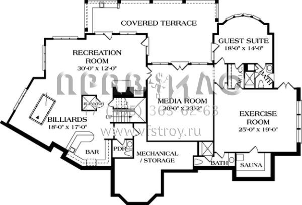 Проект двухэтажного дома с гаражом на две машины в современном стиле S5-756 (3323-00504)