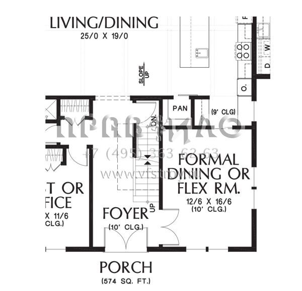 Проект двухэтажного дома с гаражом на три и более машин в современном стиле S5-273 (2559-01001)
