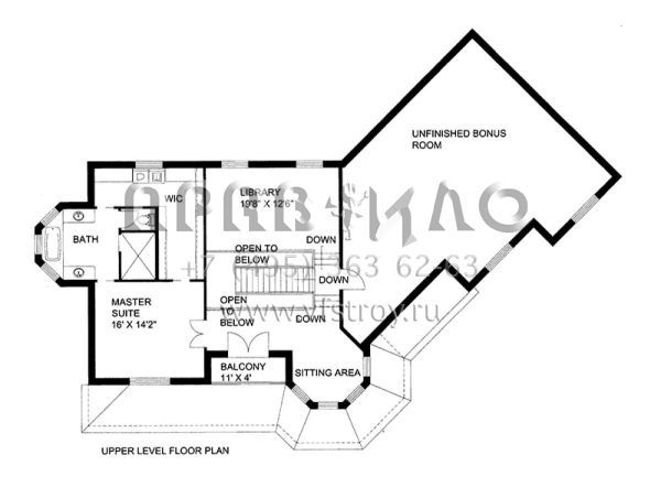 Проект двухэтажного дома с гаражом на две машины в английском стиле S5-454 (039-00571)