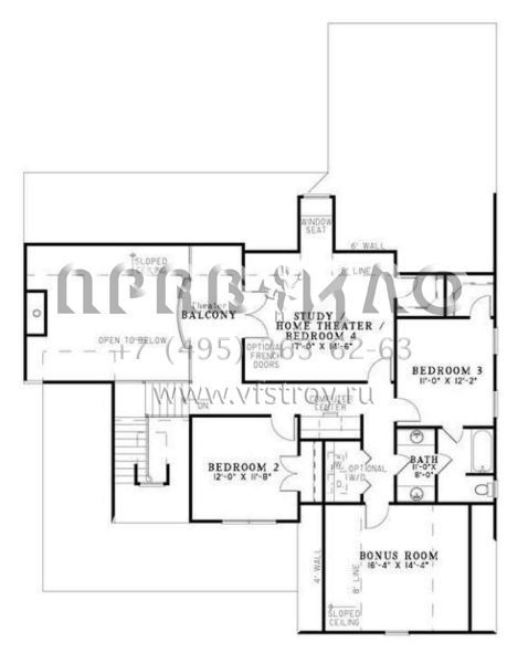 Проект двухэтажного дома с гаражом на две машины в стиле Ранчо S5-271 (110-00745)