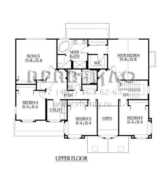 Проект двухэтажного дома с гаражом на три и более машин в скандинавском стиле S5-352 (341-00220)